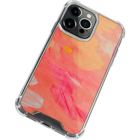 Colored Finger Paint iPhone 14 Pro Clear Case